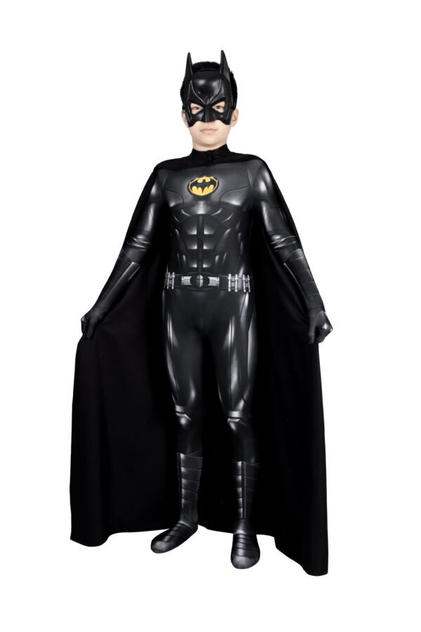 021A0715 Kids Halloween Gift Bruce Wayne Cosplay Costume Printed Suit