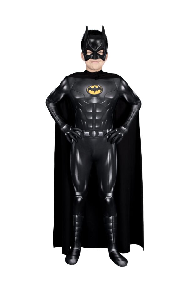 021A0718 Kids Halloween Gift Bruce Wayne Cosplay Costume Printed Suit