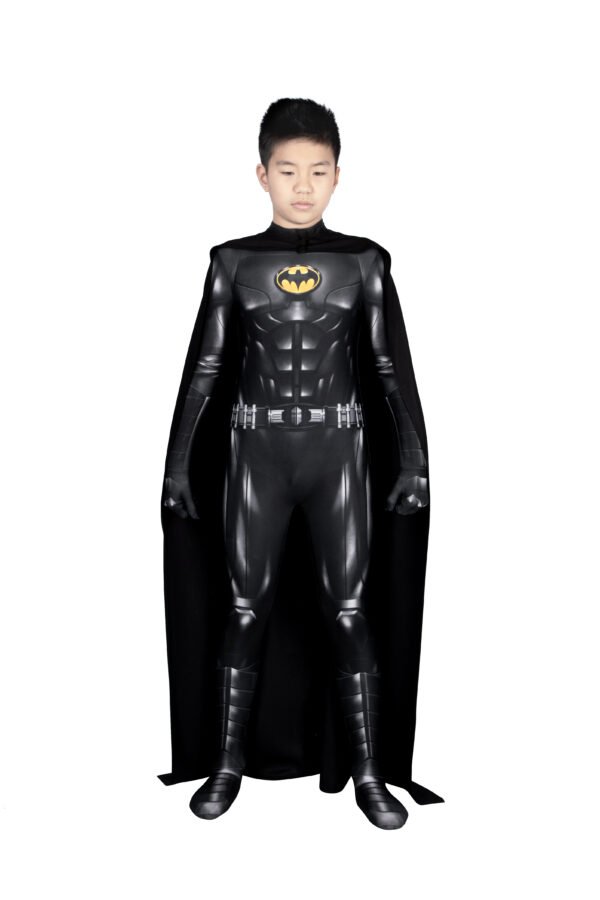 021A0720 Kids Halloween Gift Bruce Wayne Cosplay Costume Printed Suit
