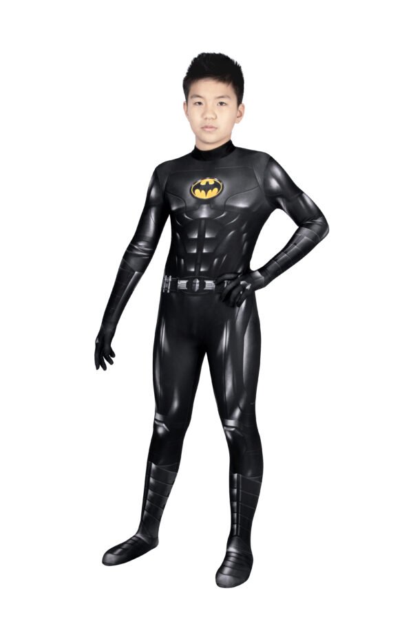 021A0722 Kids Halloween Gift Bruce Wayne Cosplay Costume Printed Suit