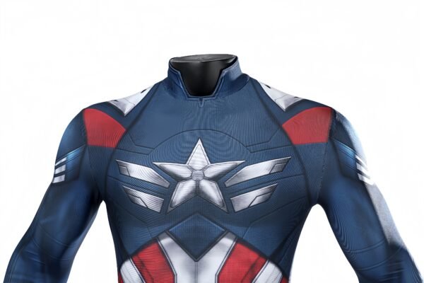 Captain America Brave New World Cosplay Costume Printed Suit
