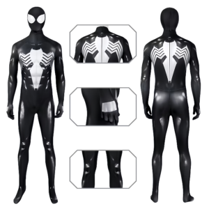 Venom Printed Cosplay Suit Black Spiderman Costumes For Halloween