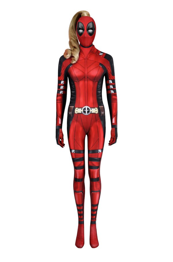 3 Lady Deadpool Suit Ultra-thin Spandex Printed Cosplay Costum