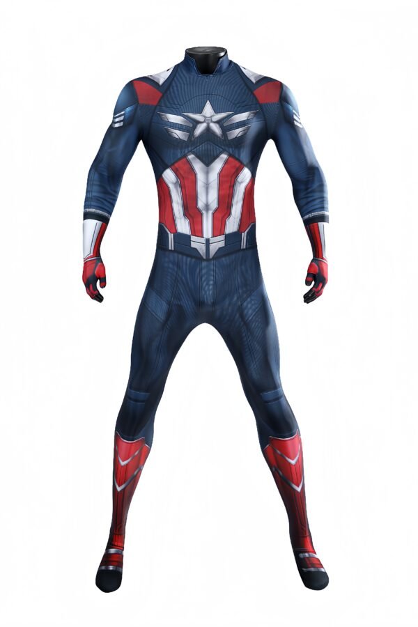 Captain America Brave New World Cosplay Costume Printed Suit