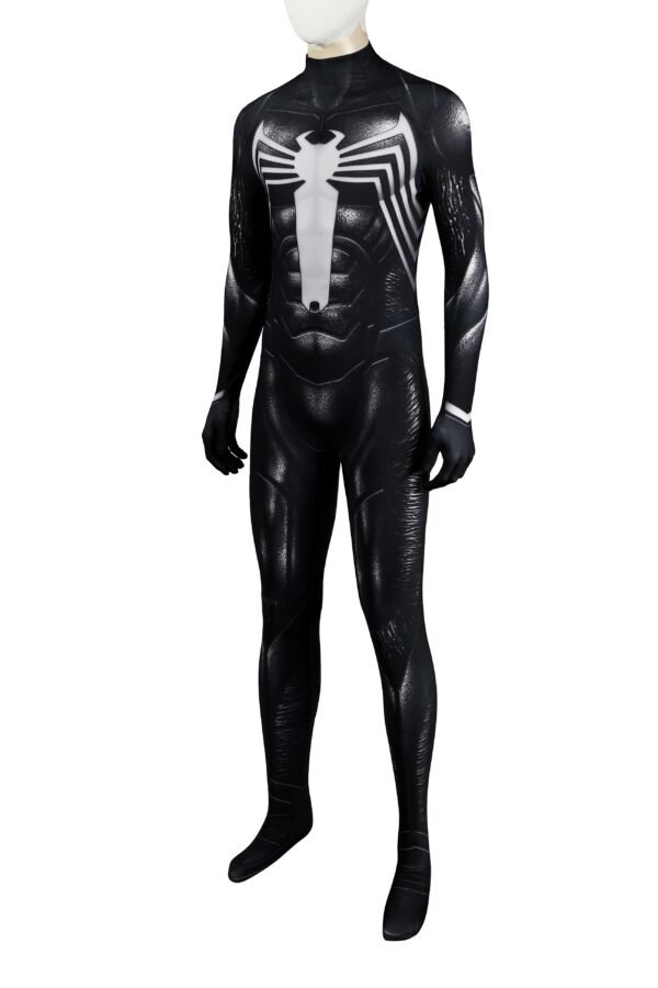 Venom Printed Cosplay Suit Black Spiderman Costumes For Halloween