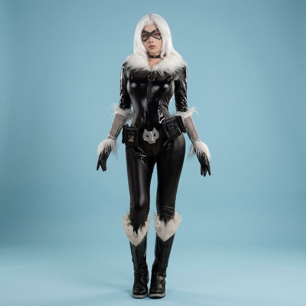 Black Cat Cosplay Costume – Marvel Rivals Black Cat Full Set Women’s Costume