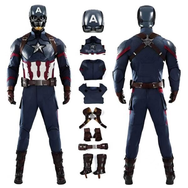 Avengers Endgame Captain America Costume Steve Rogers Cosplay Suit UnibuyPlus