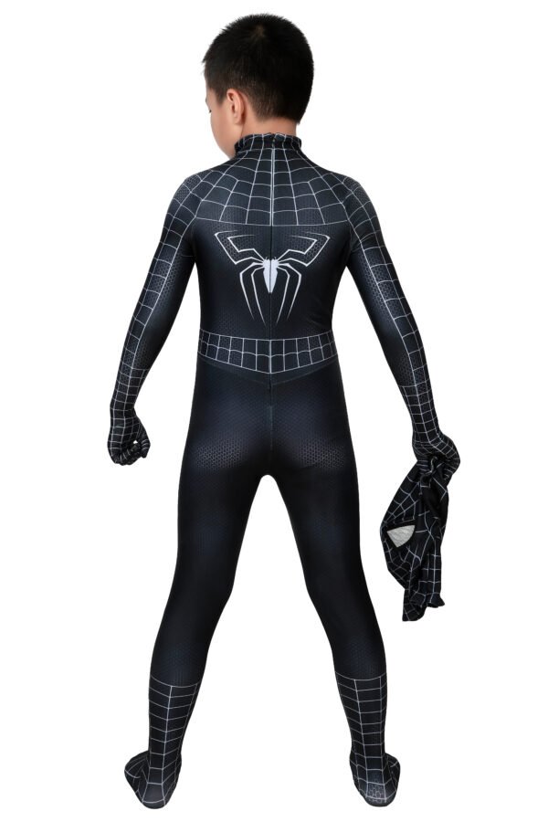 Kids Venom Cosplay Suit Black Spider-man Costume
