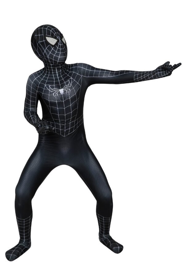 Kids Venom Cosplay Suit Black Spider-man Costume