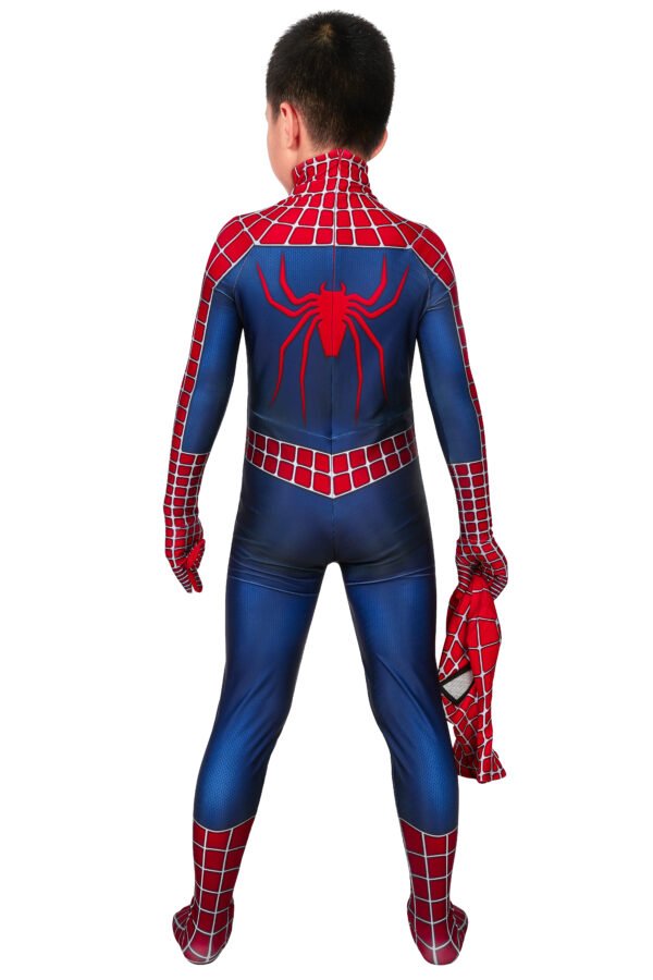 Kids Spiderman 2 Tobey Maguire Cosplay Suit Halloween Costume