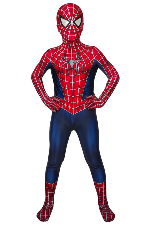 Kids Spiderman 2 Tobey Maguire Cosplay Suit Halloween Costume