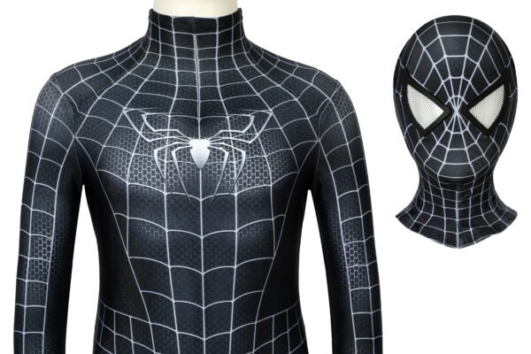 Kids Venom Cosplay Suit Black Spider-man Costume
