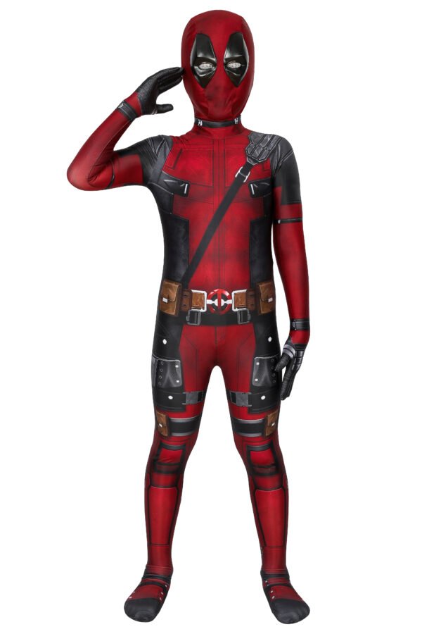 Kids Deadpool Cosplay Costume Deadpool 3D Printed Suit