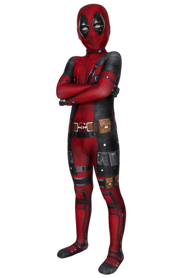 Kids Deadpool Cosplay Costume Deadpool 3D Printed Suit