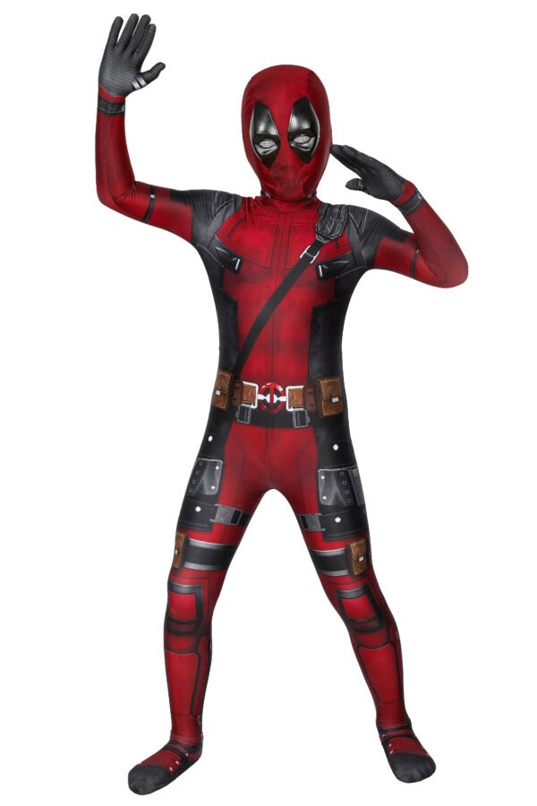 Kids Deadpool Cosplay Costume Deadpool 3D Printed Suit