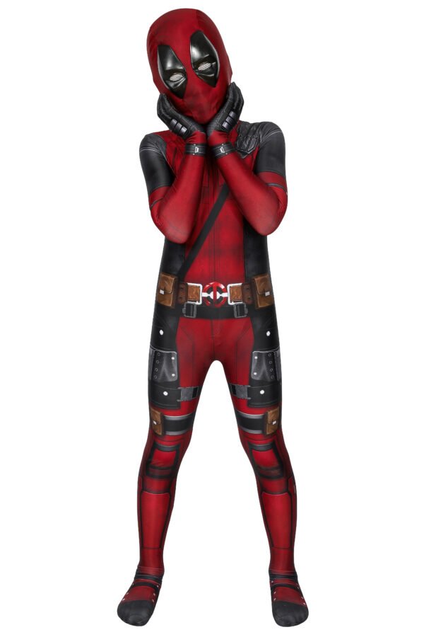 Kids Deadpool Cosplay Costume Deadpool 3D Printed Suit