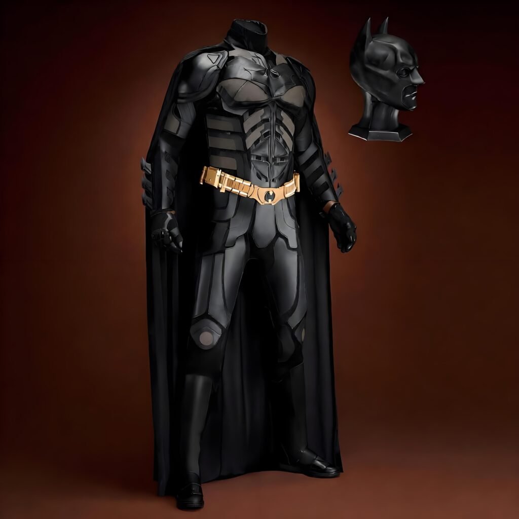 Bat Style Superhero Man Suit Cosplay Costume with Mask