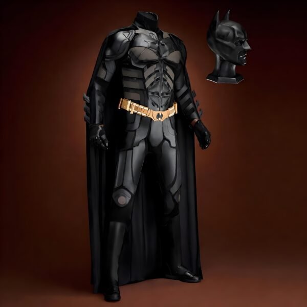 Bat Style Superhero Man Suit Cosplay Costume with Mask