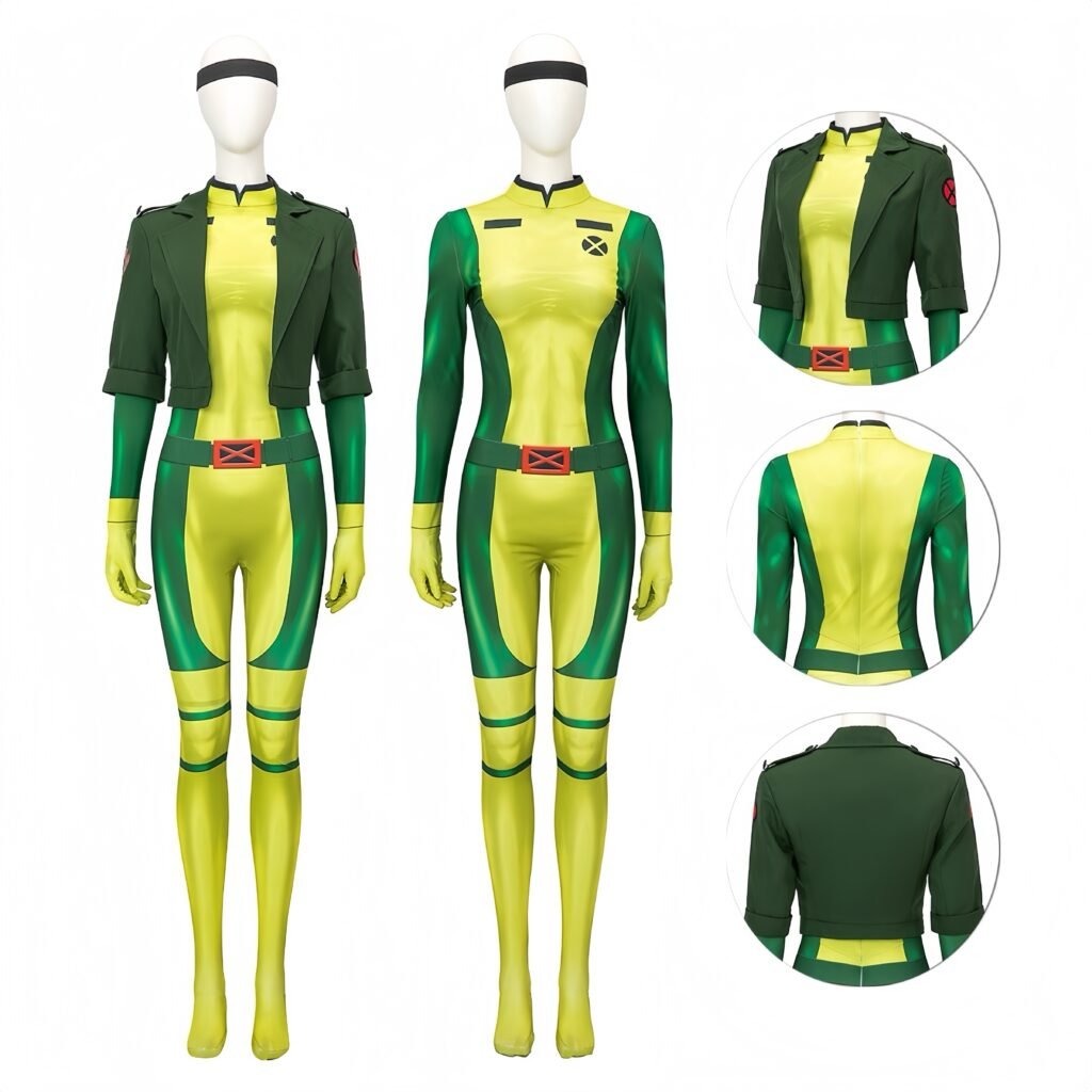 Rogue X-Men 97 Female Cosplay Costume Printed Suit Ver.2