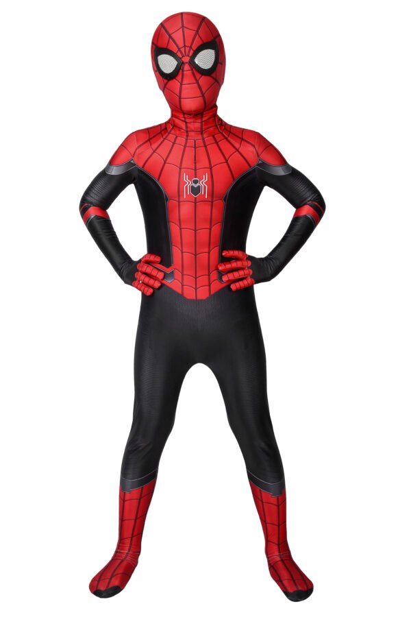Kids Spider-man Cosplay Suit Far From Home Black and Red Costume Edition