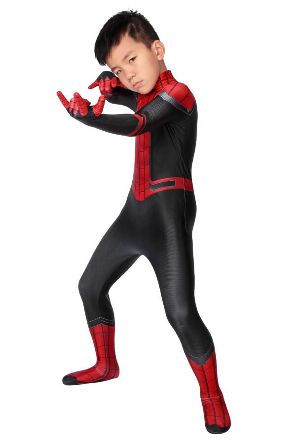 Kids Spider-man Cosplay Suit Far From Home Black and Red Costume Edition