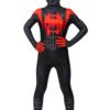 Kids Miles Morales Cosplay Costume Into The Spider Verse Black Spider Suit