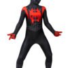 Kids Miles Morales Cosplay Costume Into The Spider Verse Black Spider Suit