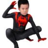 Kids Miles Morales Cosplay Costume Into The Spider Verse Black Spider Suit