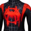 Kids Miles Morales Cosplay Costume Into The Spider Verse Black Spider Suit