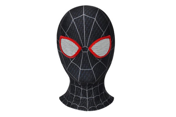 Kids Miles Morales Cosplay Costume Into The Spider Verse Black Spider Suit
