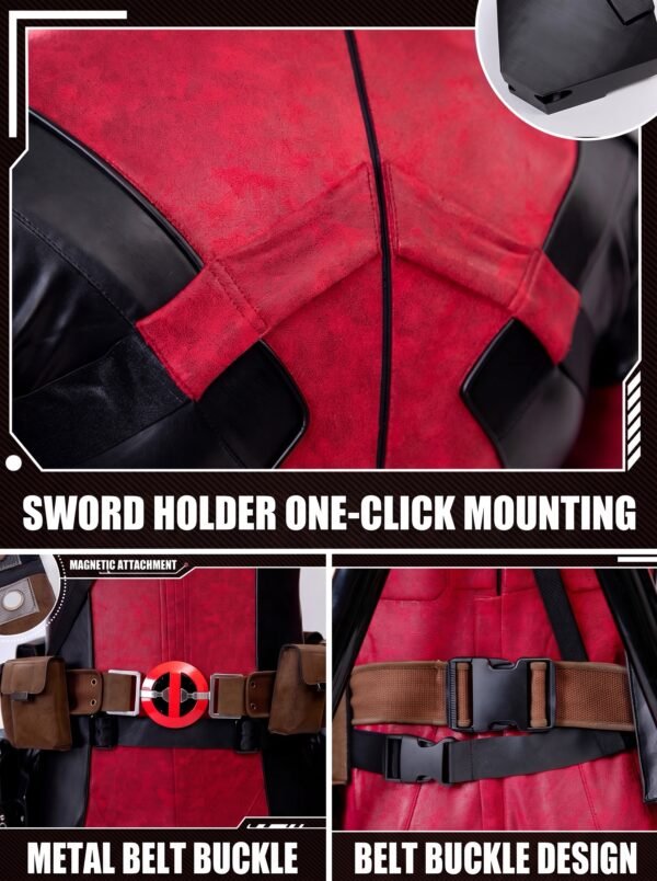 Deadpool Cosplay Costume Deadpool & Wolverine Full Set