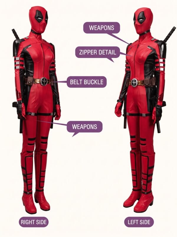Deadpool 3 Ladypool Costume Cosplay Suit Unibuyplus
