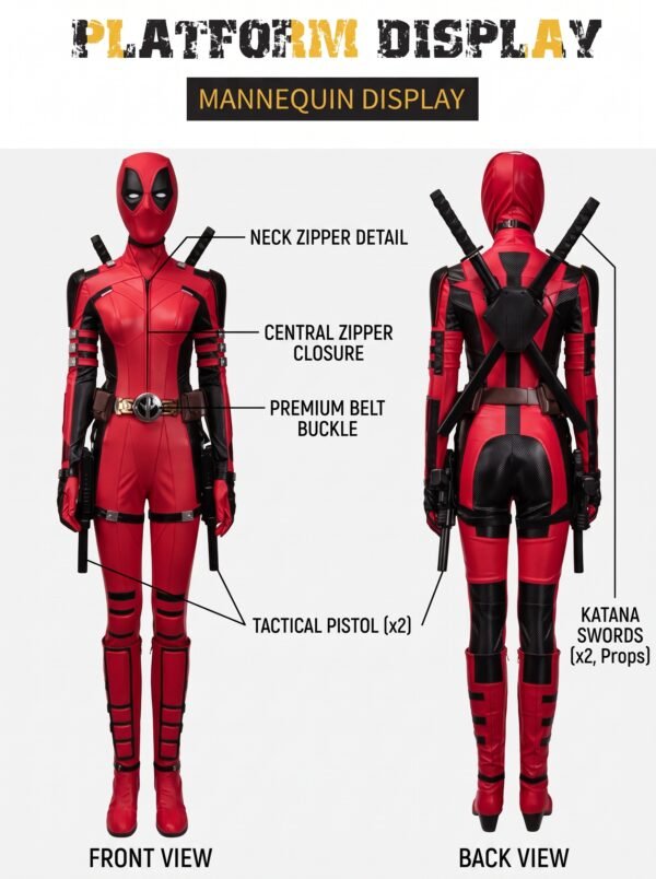 Deadpool 3 Ladypool Costume Cosplay Suit Unibuyplus