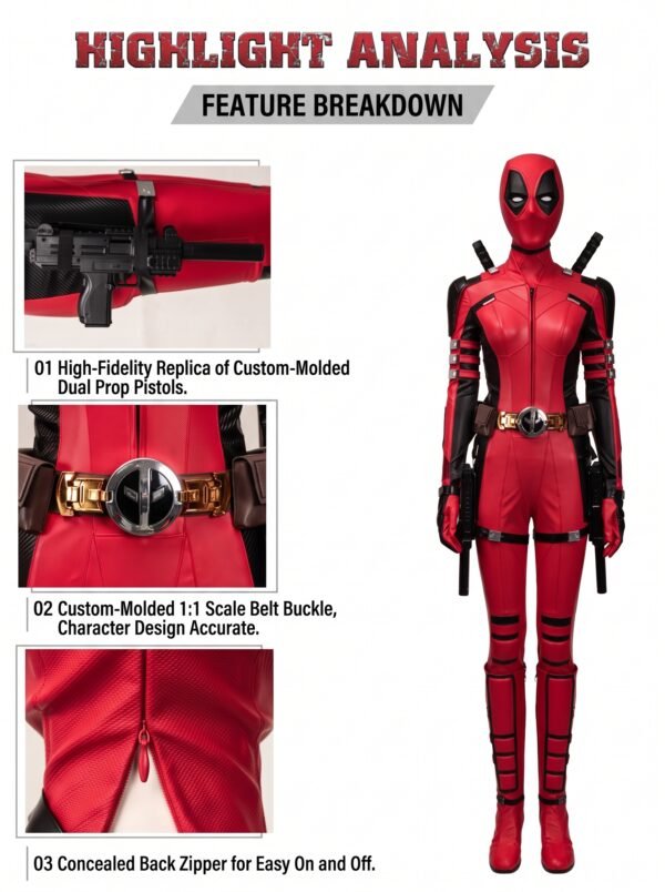 Deadpool 3 Ladypool Costume Cosplay Suit Unibuyplus