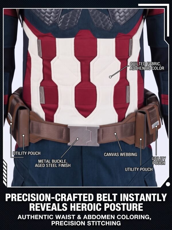 Avengers Endgame Captain America Costume Steve Rogers Cosplay Suit UnibuyPlus