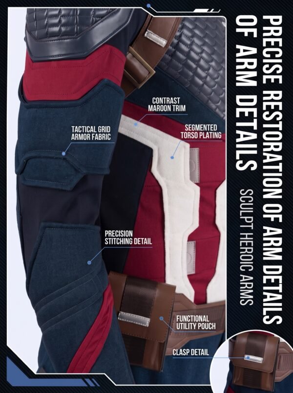 Avengers Endgame Captain America Costume Steve Rogers Cosplay Suit UnibuyPlus