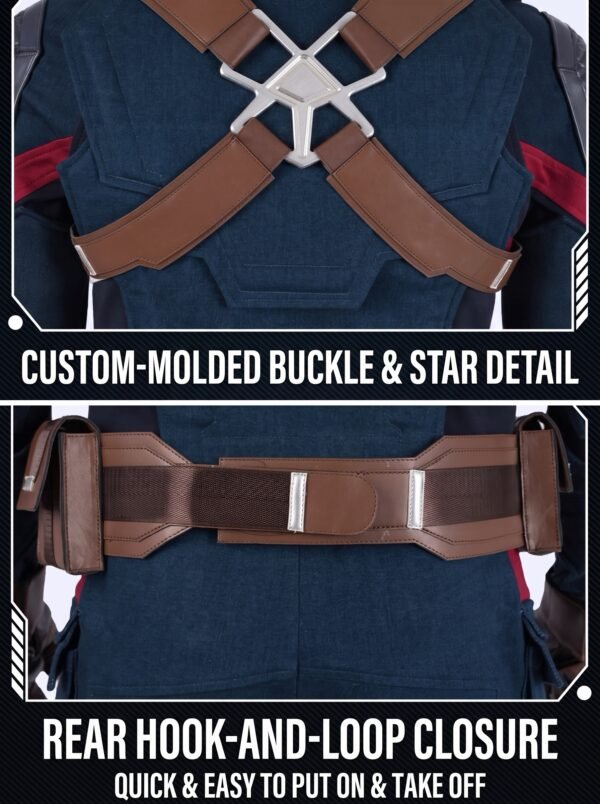 Avengers Endgame Captain America Costume Steve Rogers Cosplay Suit UnibuyPlus
