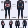 Avengers Endgame Captain America Costume Steve Rogers Cosplay Suit UnibuyPlus