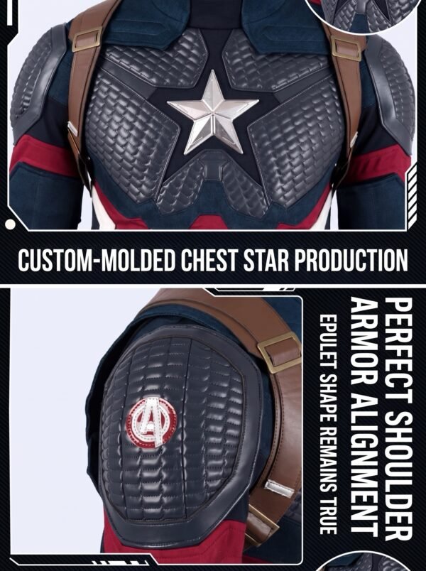 Avengers Endgame Captain America Costume Steve Rogers Cosplay Suit UnibuyPlus