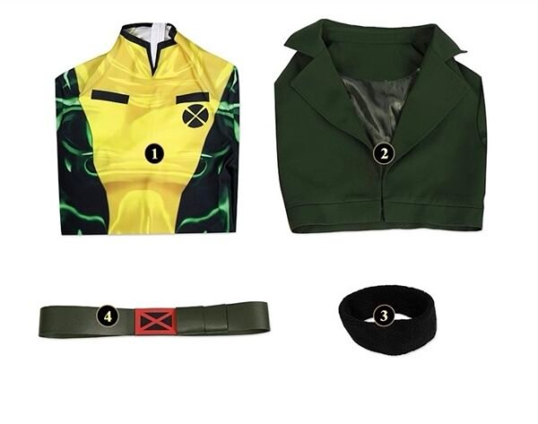 Rogue X-Men 97 Female Cosplay Costume Printed Suit Ver.2