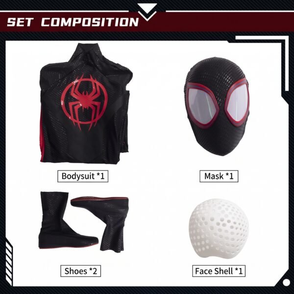 Miles Morales Spider-Man: Across the Spider-Verse Cosplay Costume Suit