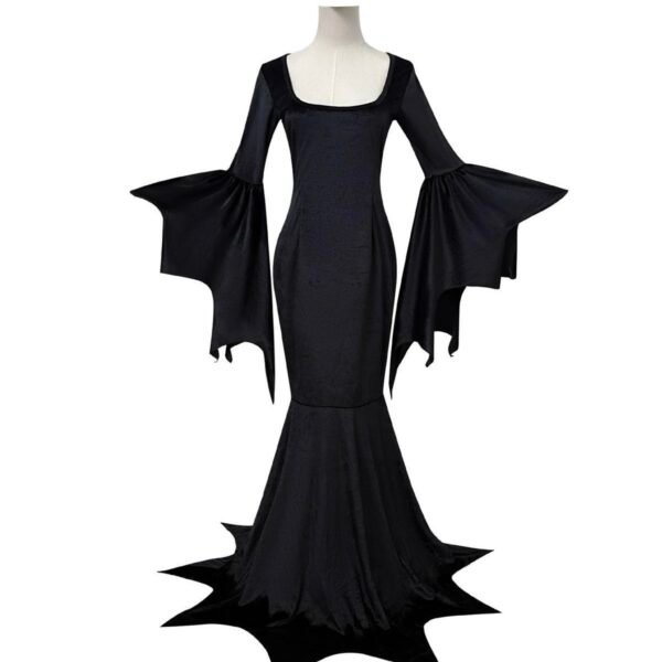 IMG_3906 2026 Halloween Dark Gothic Bat Witch Costume for Women – Vampire-Inspired Stretch Velvet Outfit