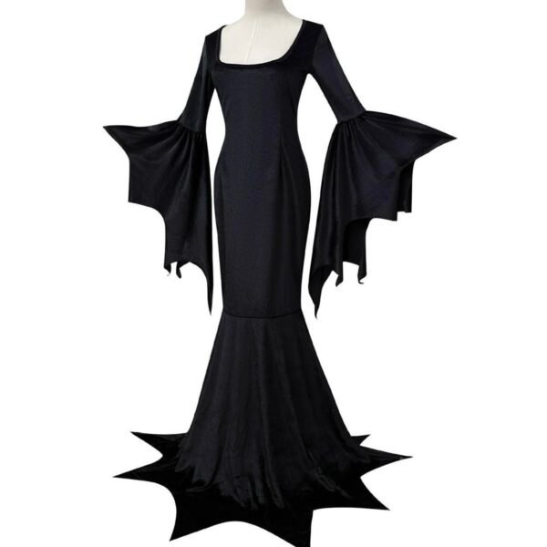 IMG_3907 2026 Halloween Dark Gothic Bat Witch Costume for Women – Vampire-Inspired Stretch Velvet Outfit
