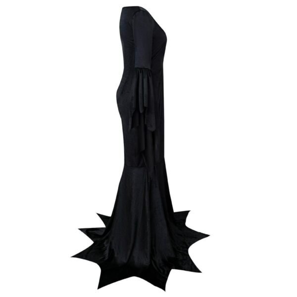 IMG_3908 2026 Halloween Dark Gothic Bat Witch Costume for Women – Vampire-Inspired Stretch Velvet Outfit