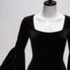 Screenshot 2026 Halloween Dark Gothic Bat Witch Costume for Women – Vampire-Inspired Stretch Velvet Outfit