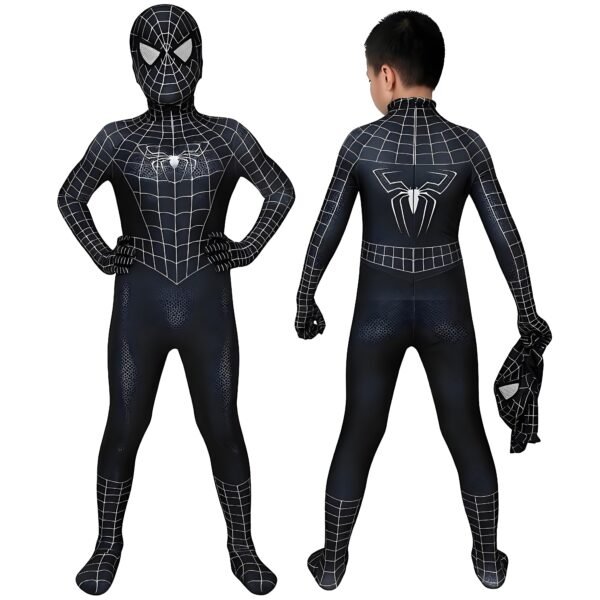 Kids Venom Cosplay Suit Black Spider-man Costume