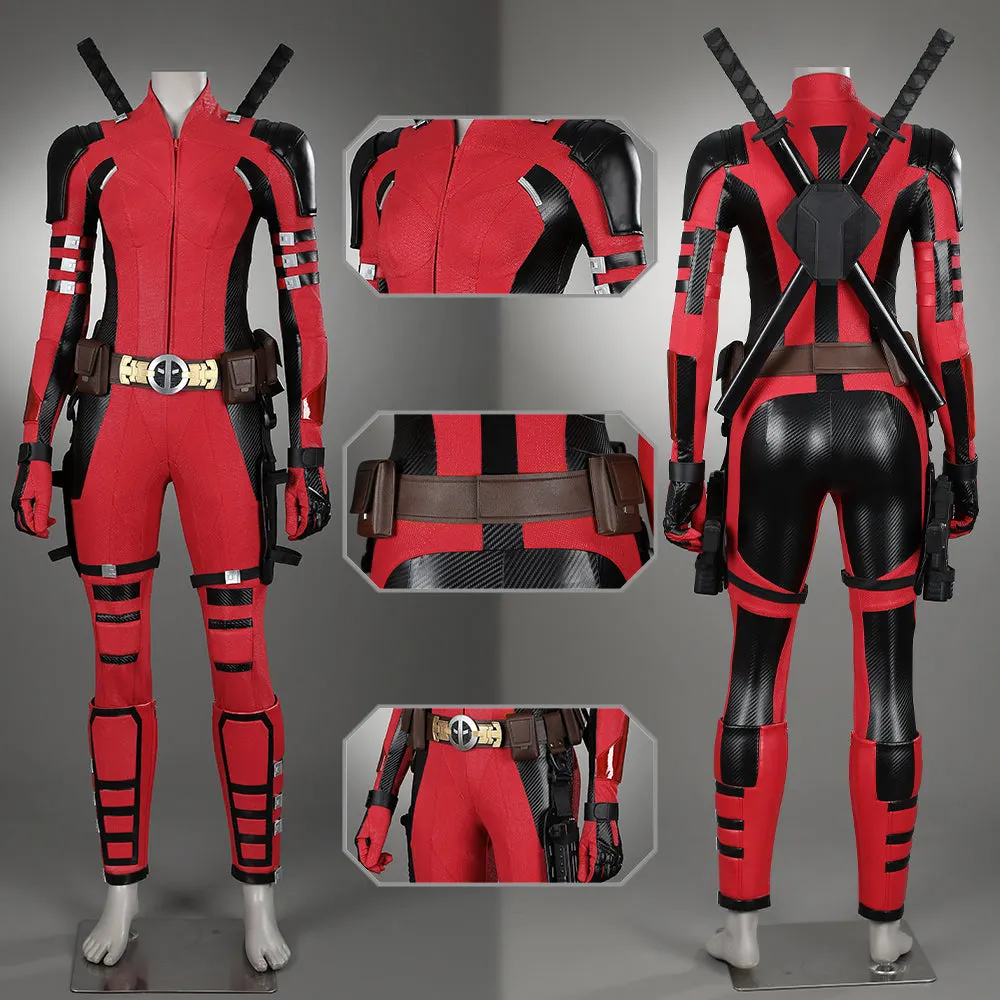 Deadpool 3 Ladypool Costume Cosplay Suit Unibuyplus