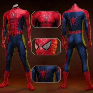 The Amazing Spider-Man 2 Tobey Maguire Cosplay Costume Peter Parker Full Set The Amazing Spider-Man 2 Cosplay Costume Peter Parker Full Set Meucos(S-Class)