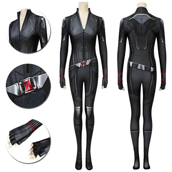 Black Widow Cosplay Suit Natasha Romanoff 3D Printed Full Set