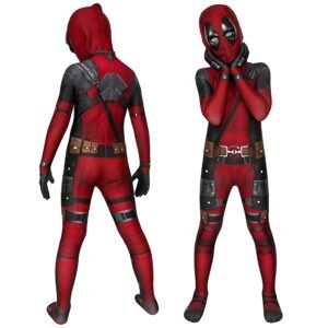 Kids Deadpool Cosplay Costume Deadpool 3D Printed Suit